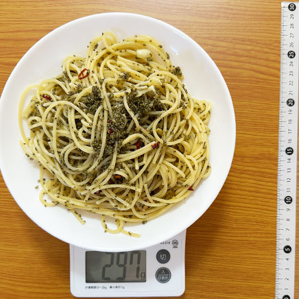 深皿(大)1皿分のとんぶりパスタ