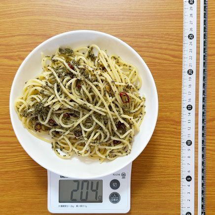 深皿(中)1皿分のとんぶりパスタ