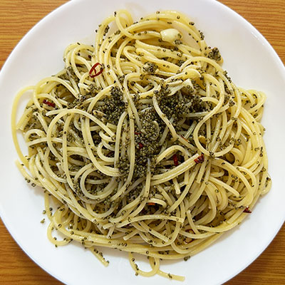 とんぶりパスタ