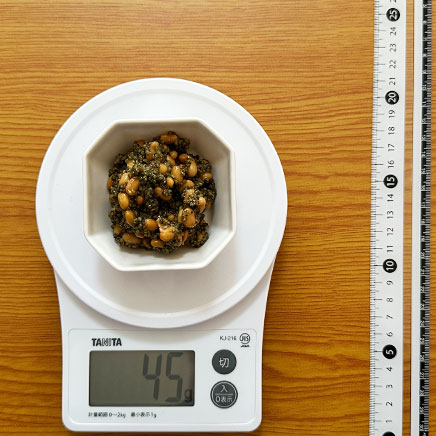 豆鉢1杯分のとんぶり納豆