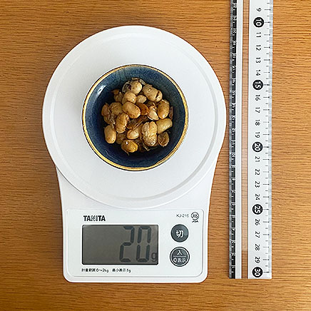 豆皿1皿分の大豆の炒め物