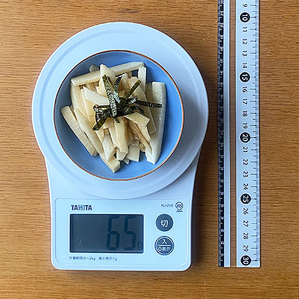 小皿1皿分の大和芋の和え物