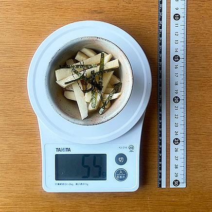 小鉢1杯分の大和芋の和え物