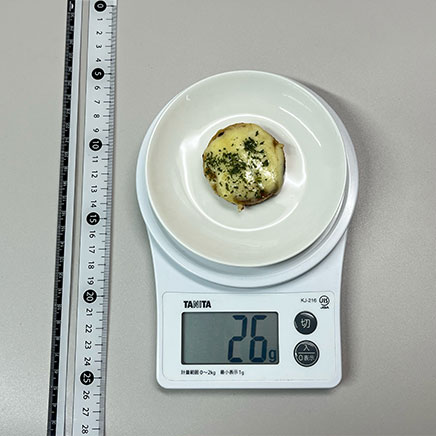 1切れ分の長芋のチーズ焼き