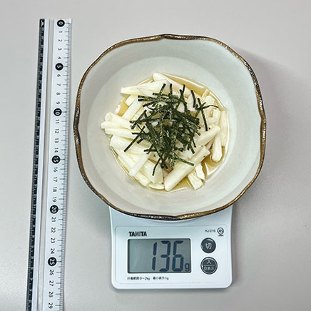 大皿1皿分の長芋の酢の物