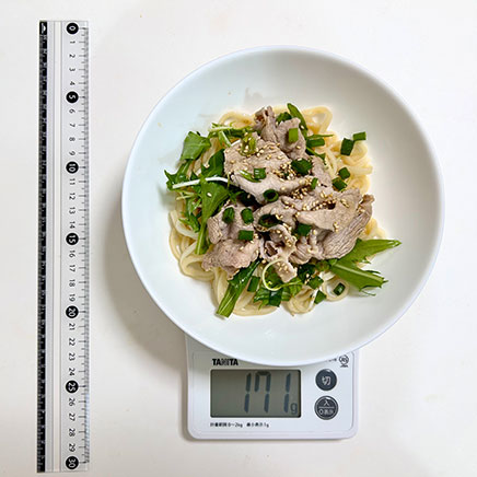 中皿1皿分の豚しゃぶうどん