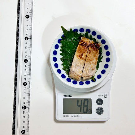 小皿1皿分の豚ロースの塩麹焼き