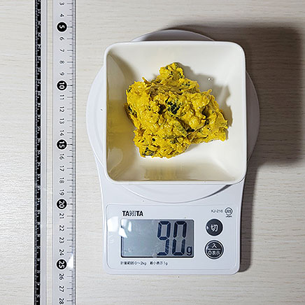 小鉢1杯分の日本かぼちゃのかぼちゃサラダ