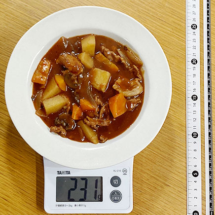 中皿1皿分のハヤシシチュー