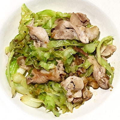 豚肉とキャベツの味噌炒め