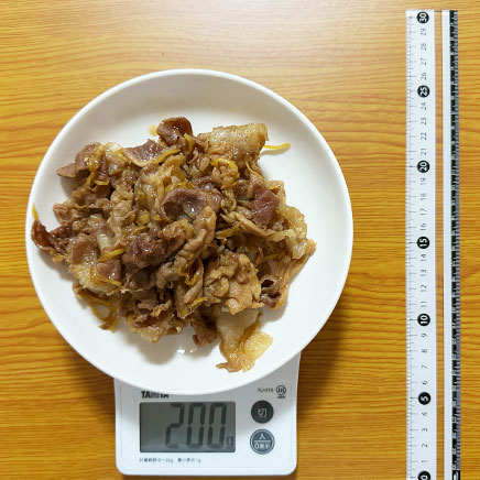 深皿(中)1皿分の豚肉のしぐれ煮