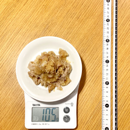 小皿1皿分の豚肉のみぞれ煮