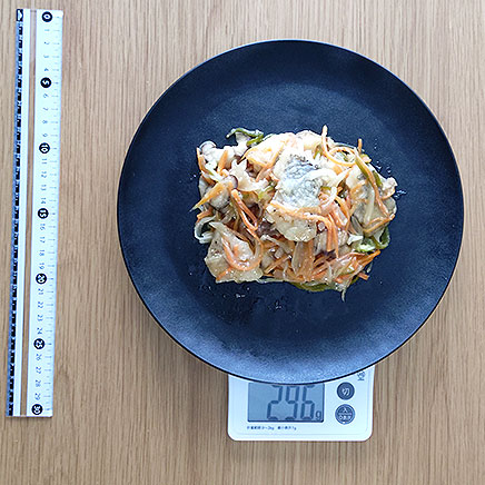 大皿1皿分の白身魚の甘酢あんかけ