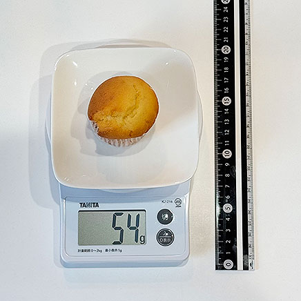 1個分の米粉マフィン