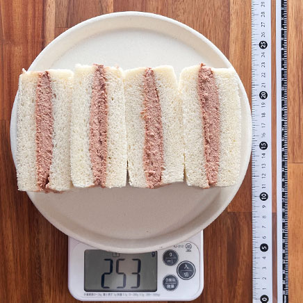 食パン4枚分のチョコサンドイッチ