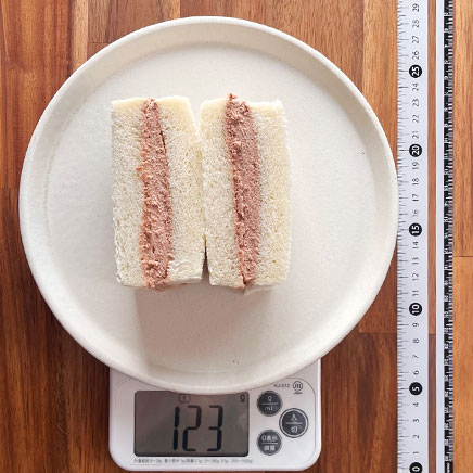 食パン2枚分のチョコサンドイッチ