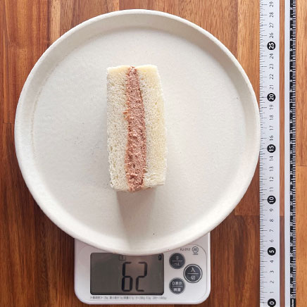 食パン1枚分のチョコサンドイッチ