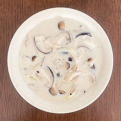 きのこの豆乳スープ