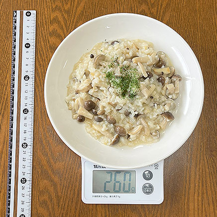 大皿1皿分のきのこの和風リゾット