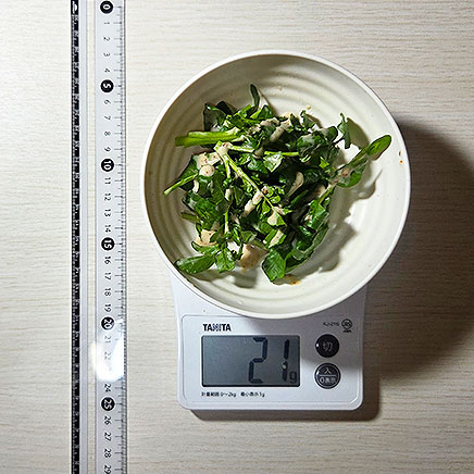 小皿1皿分のクレソンのサラダ