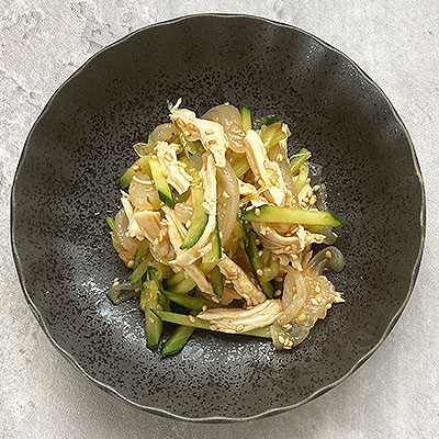 ささみときゅうりの中華クラゲ