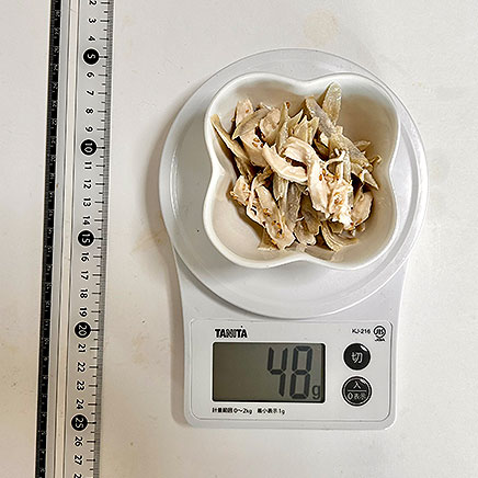 小鉢1杯分のささみとごぼうのマヨサラダ