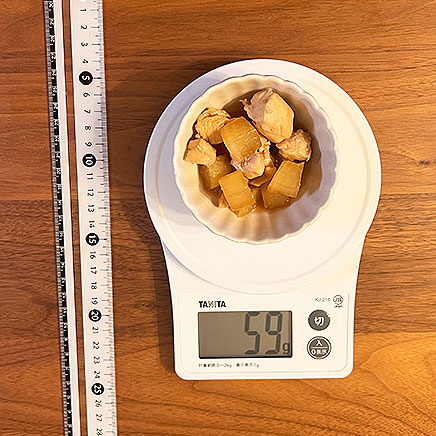小鉢（小）1杯分のささみと大根の煮物