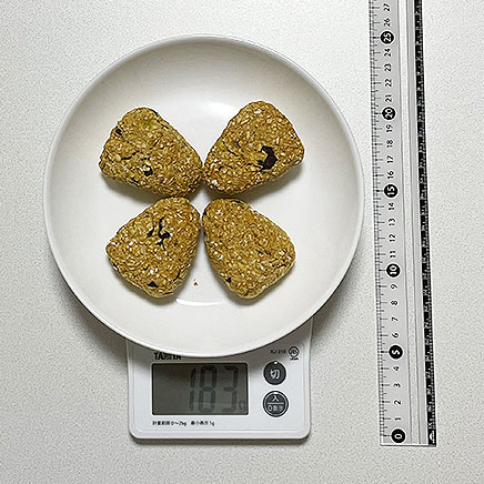 4個分のさつまいもとオートミールのスコーン