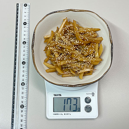 中皿(大)1皿分のじゃがいものきんぴら