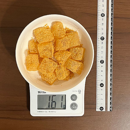 中皿1皿分のゼラチンのわらび餅