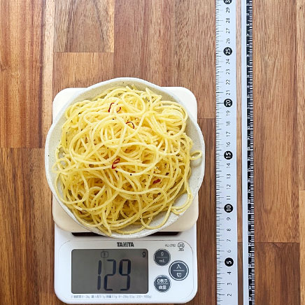 小皿1皿分のチーズペペロンチーノ