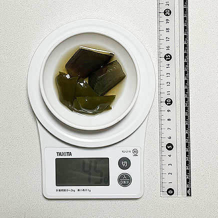 豆皿1皿分のなすとピーマンの煮物