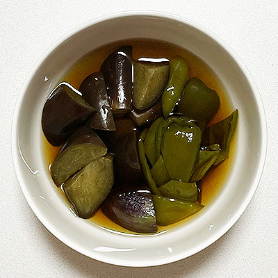 なすとピーマンの煮物