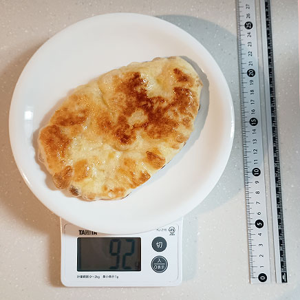 1枚分のガーリックナン