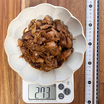 深皿（大）1皿分の鶏肉のしぐれ煮