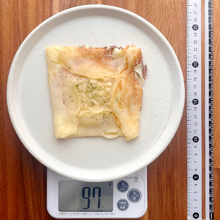 1枚分の米粉のガレット