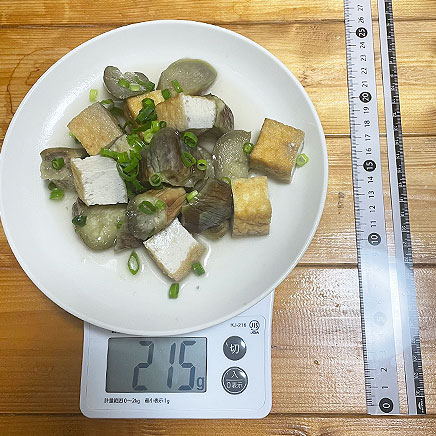 大皿1皿分のなすと厚揚げの煮物