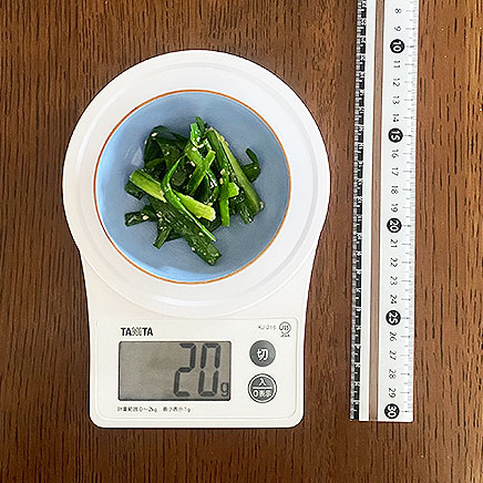 小皿1皿分のにらのナムル