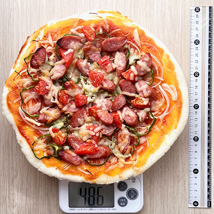 1枚分の米粉ピザ