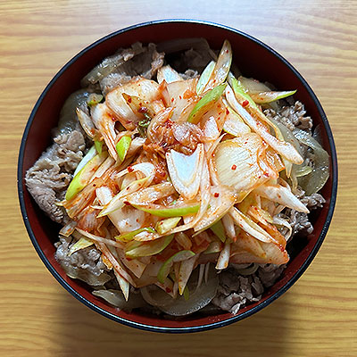 ねぎキムチ牛丼
