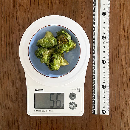 小皿1皿分のふきのとうのおひたし