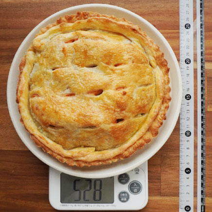 18cmパイ型1個分の鮭とほうれん草のパイ包み焼き