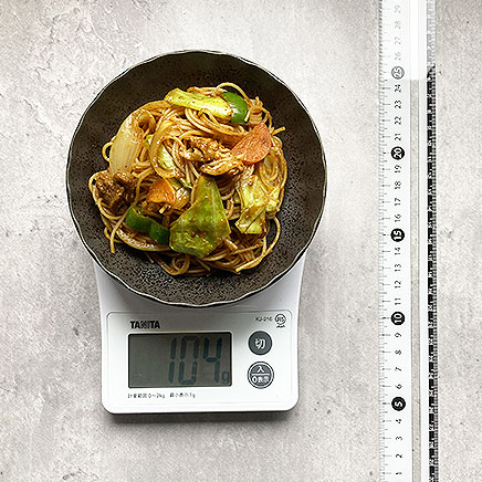 小皿（中）1皿分のビーフン焼きそば