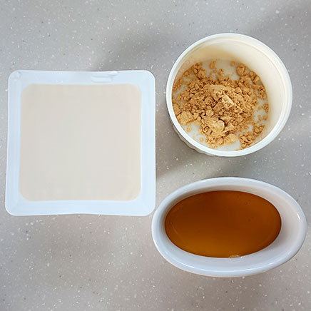1丁分のはちみつきな粉豆腐