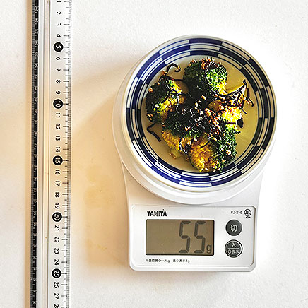 小皿1皿分のブロッコリーの塩昆布和え