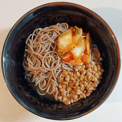 納豆キムチそば