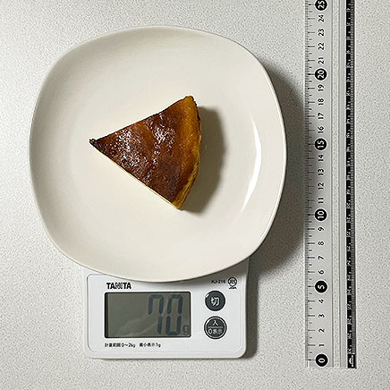 1/6カット分のマスカルポーネチーズケーキ