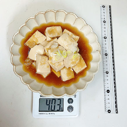 大皿1皿分のみぞれ煮豆腐
