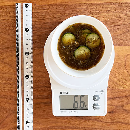 小鉢(中)1杯分のめかぶの酢の物