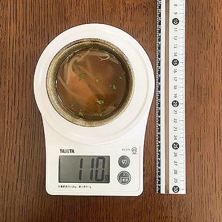 汁椀（小）1杯分のもやしのコンソメスープ